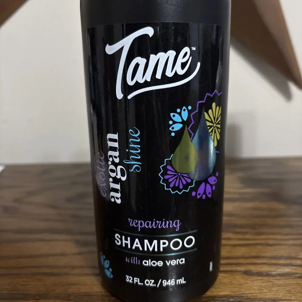 Tame Exotic Argan Shine Repairing Shampoo Aloe Vera 32 Fl Oz